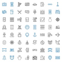 Fototapeta premium old icons set