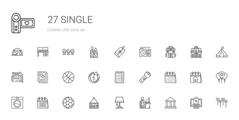 single icons set