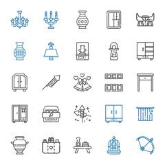 Fototapeta premium decor icons set