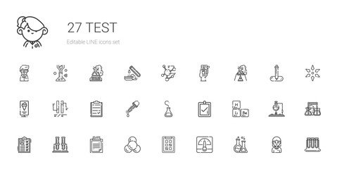 test icons set