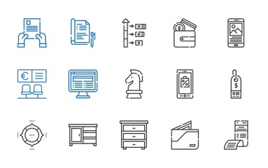 finance icons set