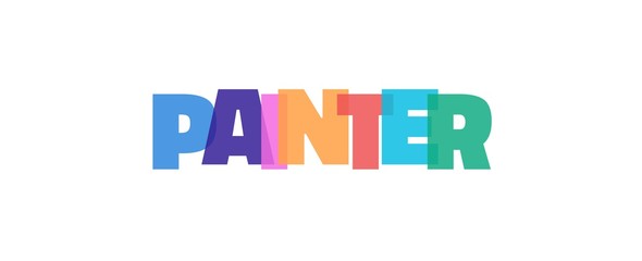 Painter word concept