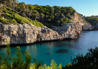 Cala del Moro Mallorca Balearen Spanien Küste Meer Traumstrand Idyll Bucht Paradies Touristen...