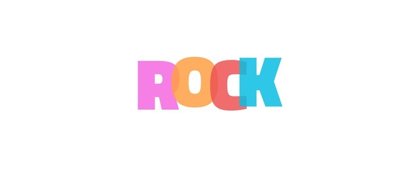 Rock word concept