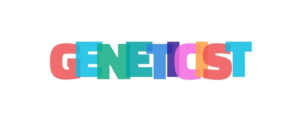 Geneticist word concept