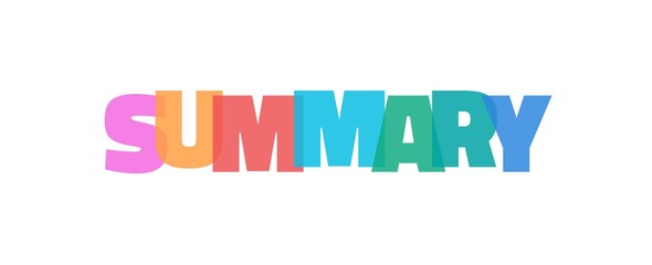 Summary word concept