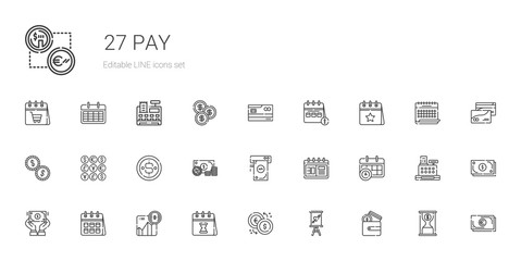 pay icons set