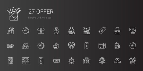 offer icons set