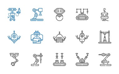 artificial icons set