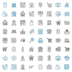 cart icons set