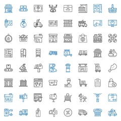 delivery icons set