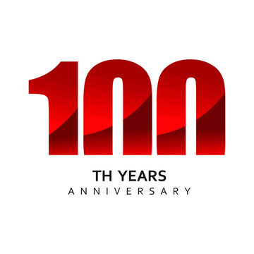 100 Year Anniversary Vector Template Design Illustration