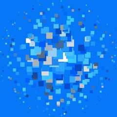 Light BLUE vector template with rectangles. Abstract gradient illustration with rectangles. Pattern for commercials, ads.