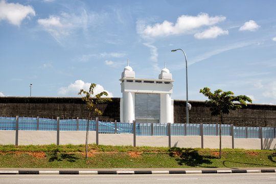 View Of The Main Gate Of The Former Changi Prison