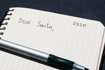 handwritten letter to santa claus