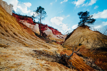 roches de couleur Colorado provençal