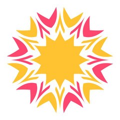 Abstract color decorative element for design.