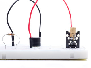 sensor laser in protoboard