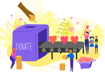 Donate vector illustration