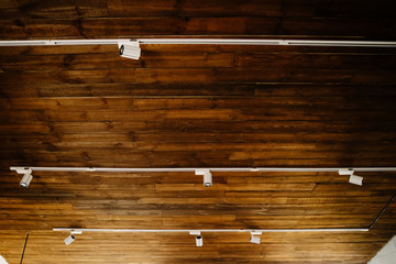 Modern Electrical Led Spot Light on Wooden Ceiling