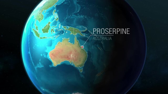 Australia - Proserpine - Zooming From Space To Earth