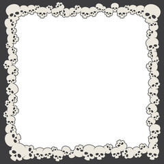 Vector template square frame from scolls