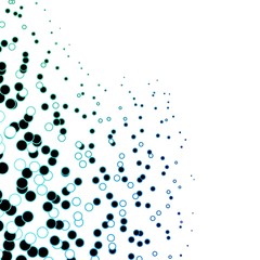 Dark Blue, Green vector backdrop with circles. Colorful illustration with gradient dots in nature style. Pattern for booklets, leaflets.