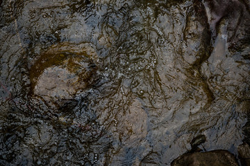 Texture of flowing water. Background image of a mountain river