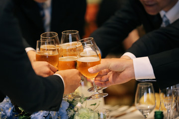 乾杯のビール