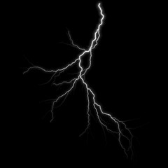 Realistic Cloud to Air Lightning CA-01 - isolated