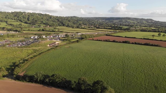Gloucester Service Station M5 Aerial 4K