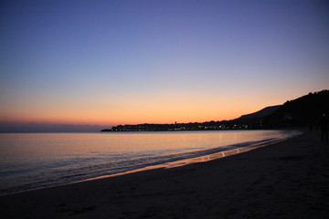 tramonto di mare