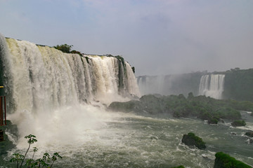 Iguazu Falls, a magnificent waterfall located In Brazil and Argentina