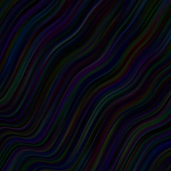 Dark BLUE vector backdrop with circular arc. Abstract gradient illustration with wry lines. Smart design for your promotions.