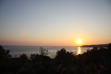 Fototapeta na wymiar tramonto a mare4