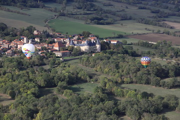 vol en Montgolfière sur l'Auvergne
