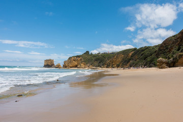 Beautiful Coastal view from Great Ocean Road, Victoria, Australia
