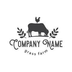 Grass Farm Logo, Farm Logo