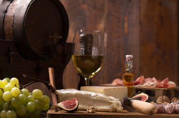 cheese,wien and prosciuotto