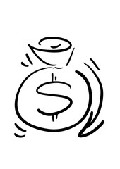 RATE CUT icon. Price or cost cut icon. Discount and sale icon concept. cutting money bill