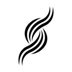 Fototapeta premium wave swoosh logo icon template, wave swoosh vector element
