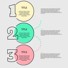 Simple infographic design color concept eps 10 vector