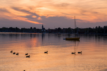 sunset on the lake 08