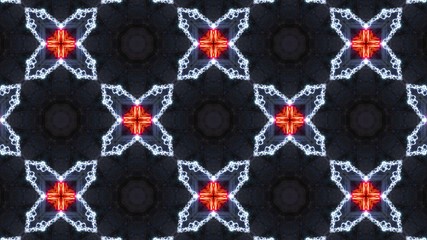 Abstract circular patterns. Christmas stars or flowers. Festive decoration