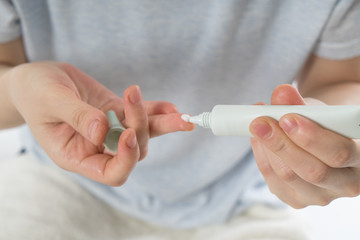Women Applying Skin Care Products