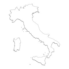 Vector map of italy
