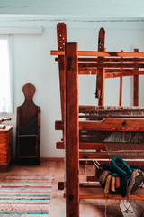Old weaving machine