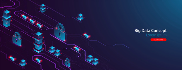 Vector illustration, Hi-tech digital technology and engineering theme