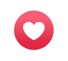 Social media love icon web heart concept vector