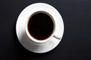 coffee on white cup on table
